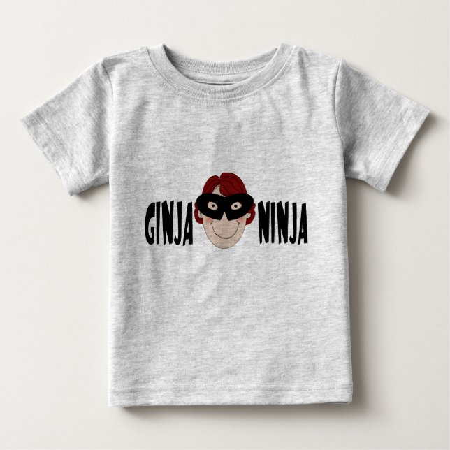T-shirt Pour Bébé Gingembre Ninja (Devant)