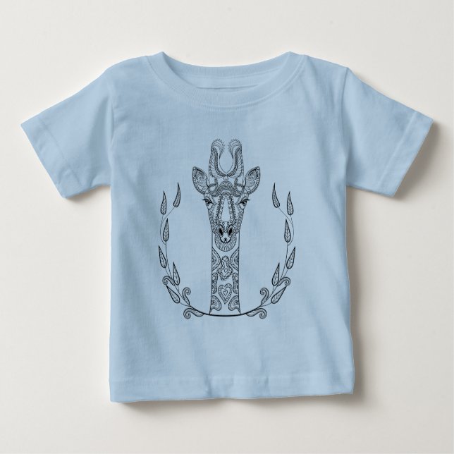 T-shirt Pour Bébé Girafe inspirée (Devant)