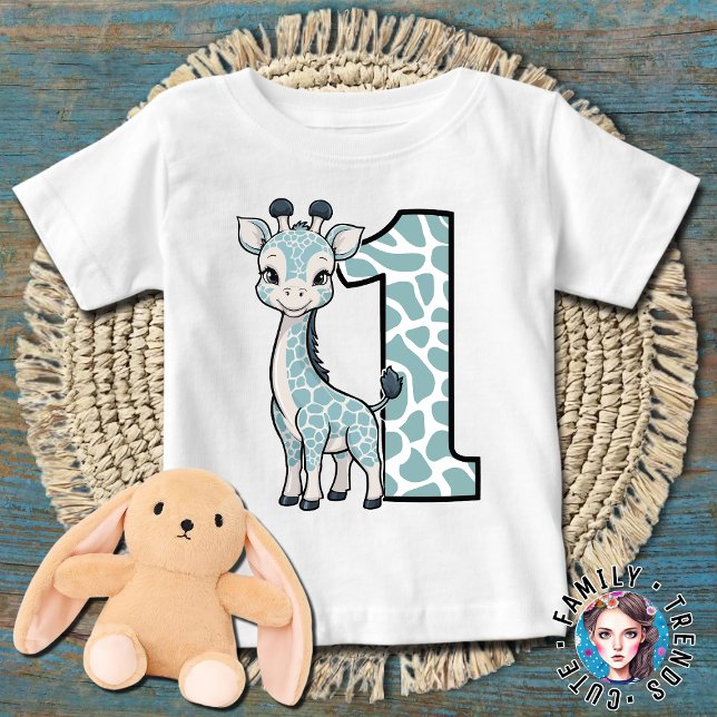 T-shirt Pour Bébé girafe pour 1er anniversaire (Créateur téléchargé)