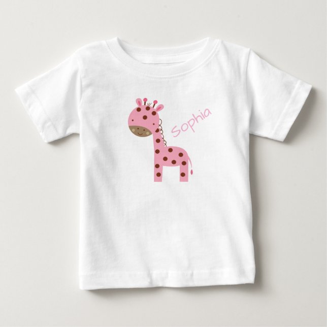 T-shirt Pour Bébé Giraffe (Devant)