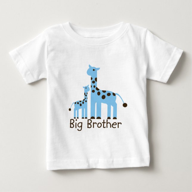 T-shirt Pour Bébé Giraffe Big Brother (Devant)