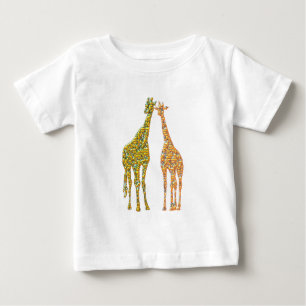 T-shirt Pour Bébé Giraffe Couple bébé T-shirt famille