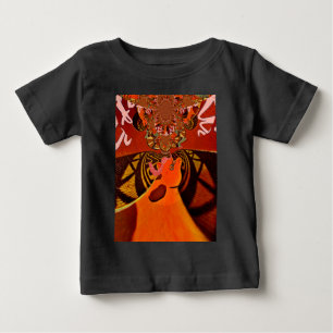 T-shirt Pour Bébé Giraffe drôle : Un charme africain kaléidoscopique