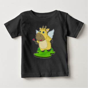 T-shirt Pour Bébé Giraffe Fairy Baguette magique