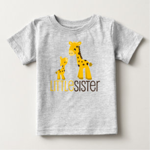 T-shirt Pour Bébé Giraffe Little Sister Infant Creeper