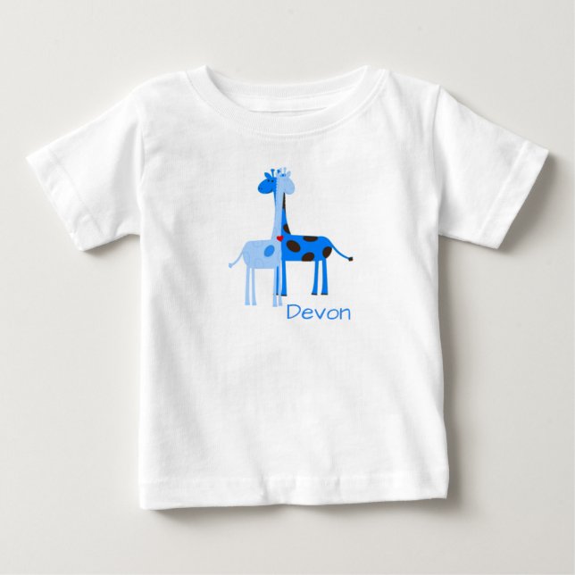 T-shirt Pour Bébé Giraffes (Devant)