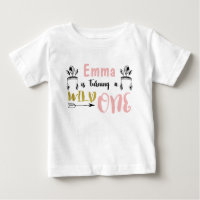 Girls Wild One 1er Birthday Shirt
