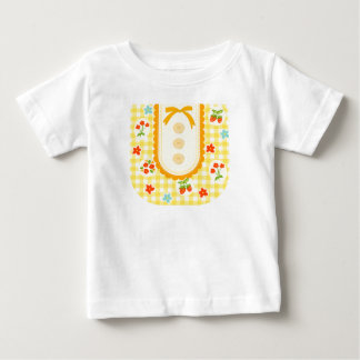 T-shirt Pour Bébé Girly gingham check pattern with cute ribbon