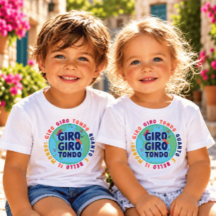 T-shirt Pour Bébé Giro Giro Tondo Comptine Italienne