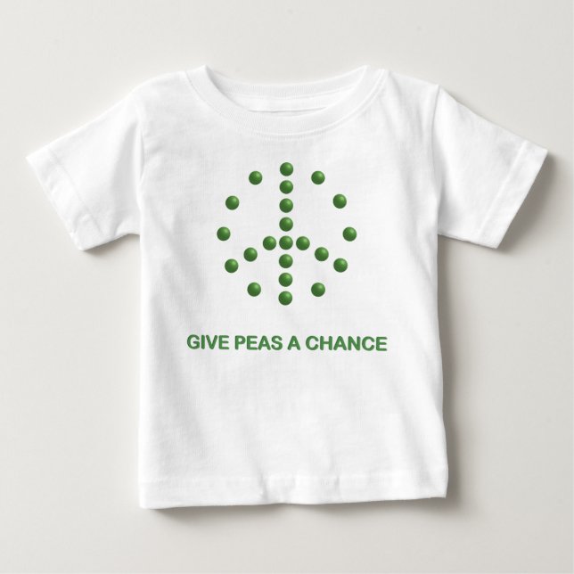 T-shirt Pour Bébé Give Peas A Chance (Devant)