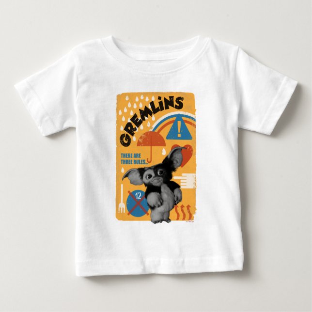 T-shirt Pour Bébé Gizmo | Il Y A Trois Règles (Devant)