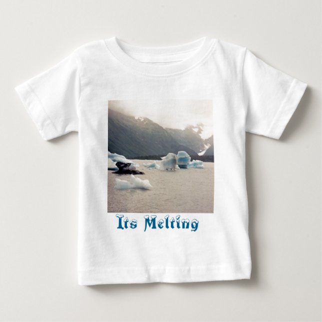 T-shirt Pour Bébé Glace bleue (Devant)