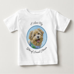 T-shirt Pour Bébé Glen of Imaal Terrier Peinture - Art original Chie