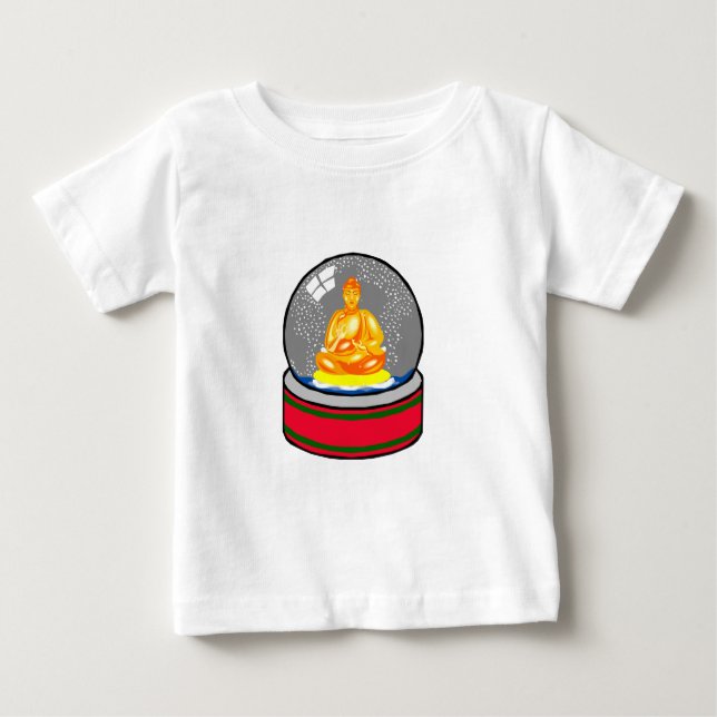 T-shirt Pour Bébé Globe De Neige Bouddha (Devant)