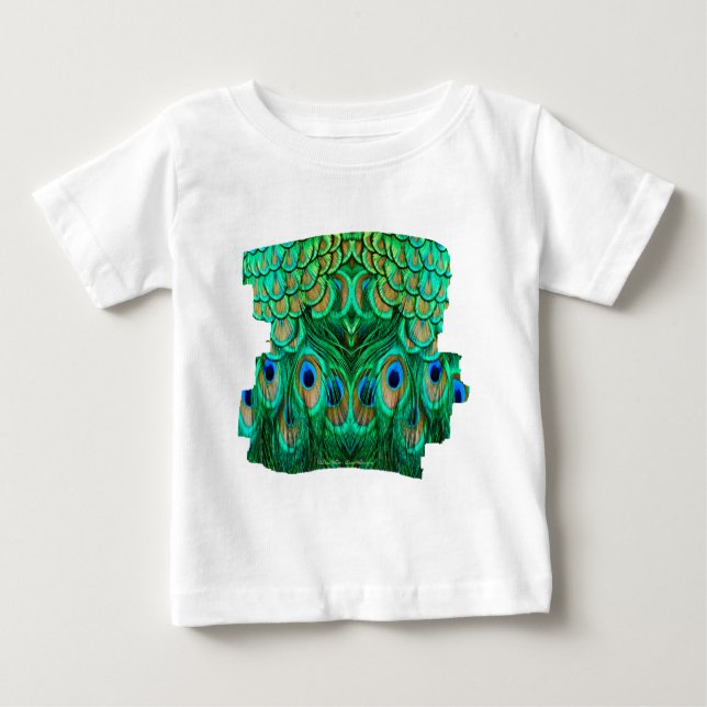 T-shirt Pour Bébé Glorious Peacock (Devant)