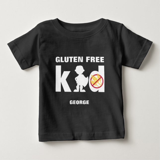 T-shirt Pour Bébé Gluten Free Kid Super Boy Celiac Chemise (Devant)