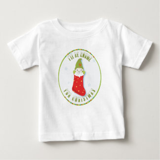 T-shirt Pour Bébé Gnome de Noël dans Stocking à manches longues