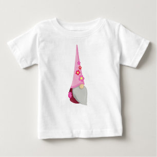 T-shirt Pour Bébé Gnome de printemps, Gnome de jardin, Gnome mignonn