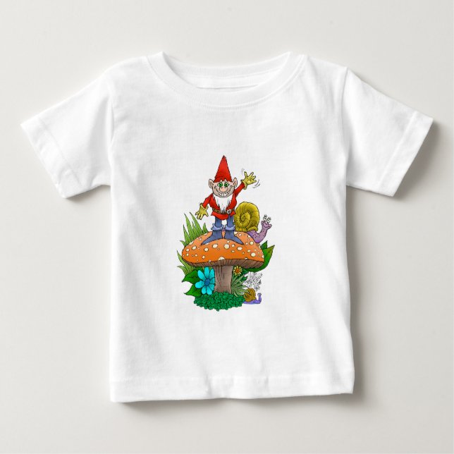 T-shirt Pour Bébé Gnome.jpg de ondulation (Devant)
