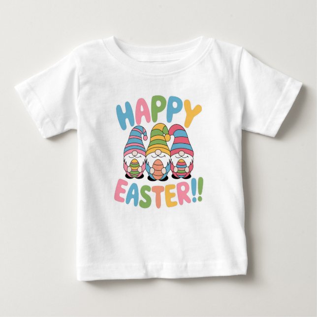 T-shirt Pour Bébé Gnomes de Pâques (Devant)