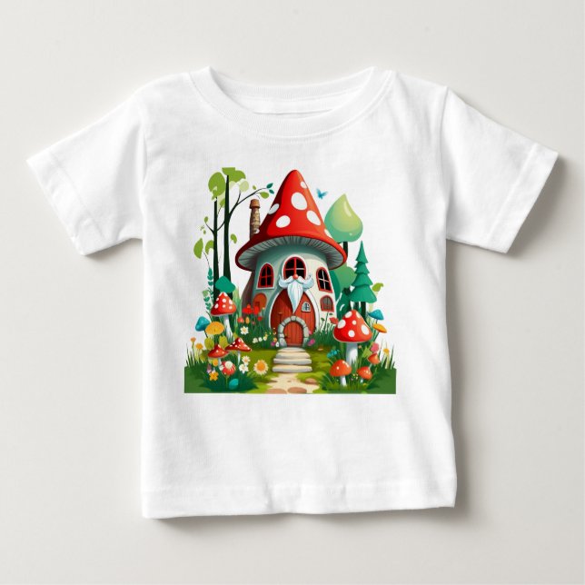 T-shirt Pour Bébé Gnome's Garden Adventure (Devant)