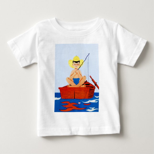 T-shirt Pour Bébé Go Fish (Devant)