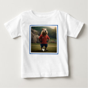 T-shirt Pour Bébé "Goal-Scoring Capybara : The Ultimate Soccer Star 