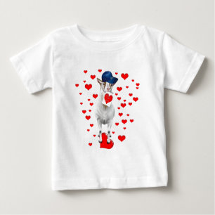 T-shirt Pour Bébé GOAT-Valentine-I LoveYou