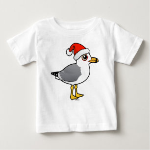 T-shirt Pour Bébé Goéland à bec circulaire père Noël