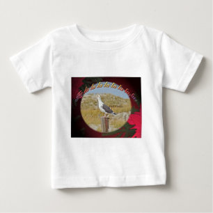 T-shirt Pour Bébé Goéland Noir Noir Noir Arrière Noël Carolage de No