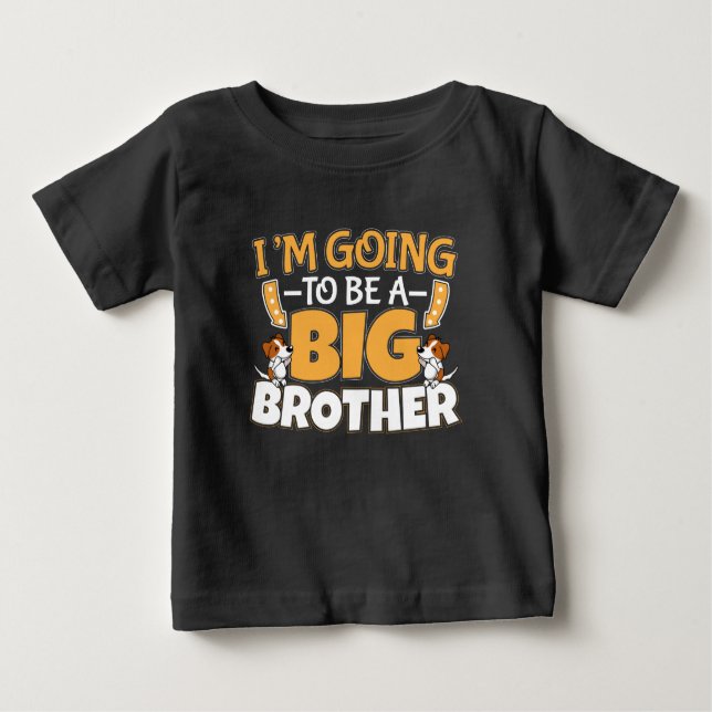 T-shirt Pour Bébé Going to Be a Big Brother (Devant)