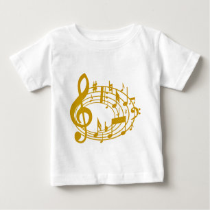 T-shirt Pour Bébé Gold Notes_