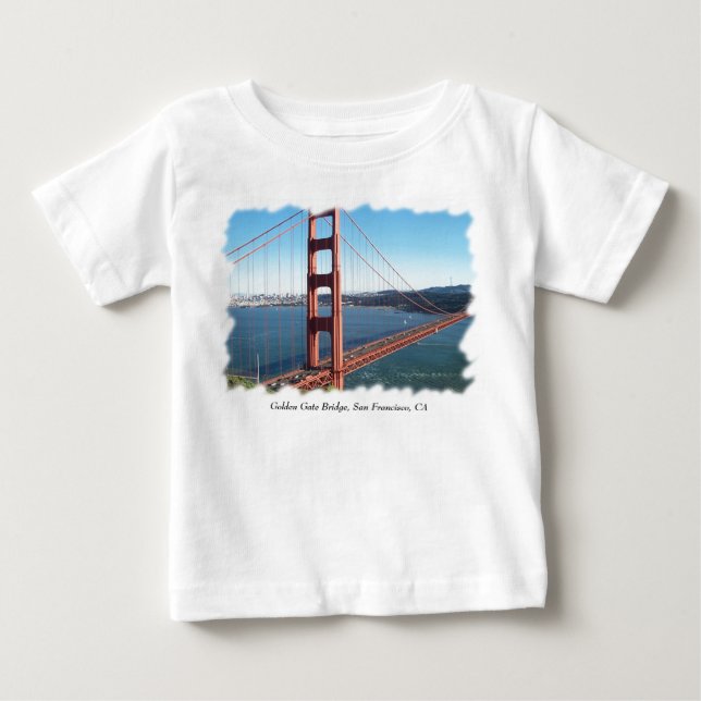 T-shirt Pour Bébé Golden gate bridge, San Francisco (Devant)