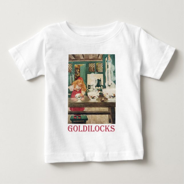 T-shirt Pour Bébé Goldilocks et les trois ours (Devant)