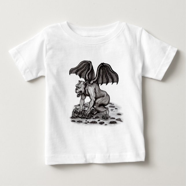 T-shirt Pour Bébé Golem Gargoyle (Devant)
