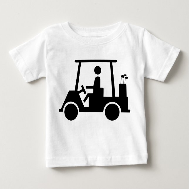 T-shirt Pour Bébé Golf Buggy (Devant)