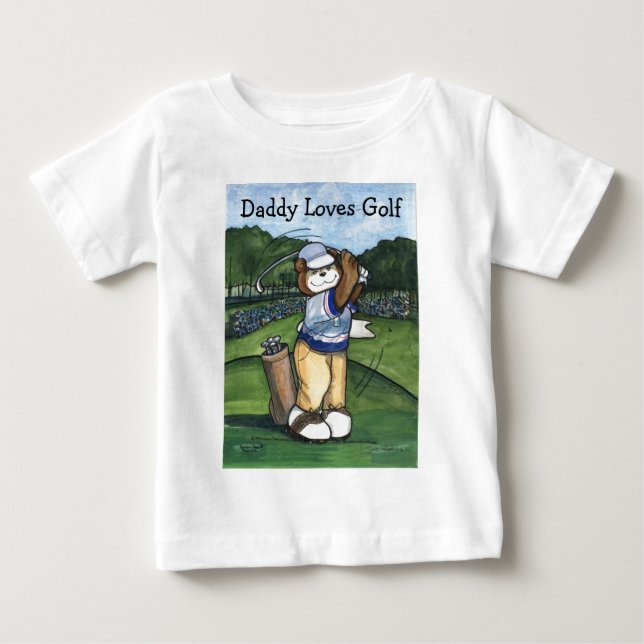 T-shirt Pour Bébé Golfeur masculin (Devant)