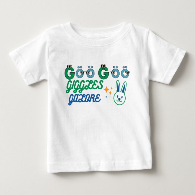 T-shirt Pour Bébé Goo-goo Giggles Galore - Bébé drôle (Devant)