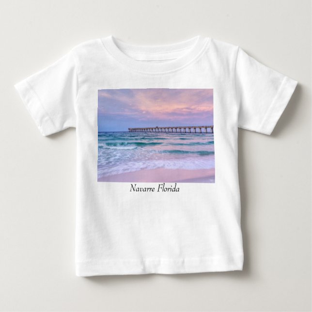 T-shirt Pour Bébé Good Morning Navarre Beach Pier (Devant)