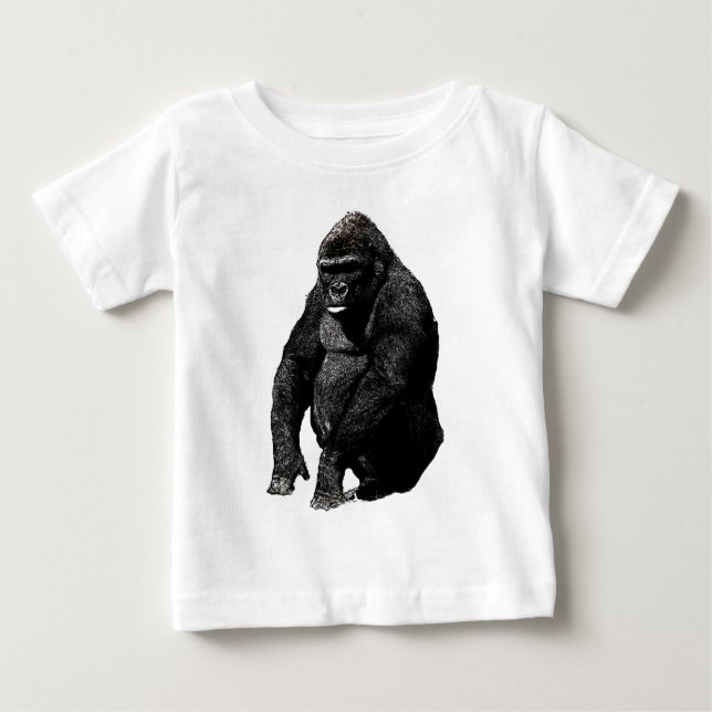 T-shirt Pour Bébé Gorilla (Devant)