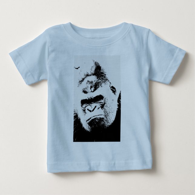 T-shirt Pour Bébé Gorilla en colère (Devant)