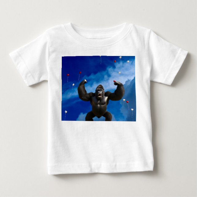 T-shirt Pour Bébé Gorille Fantastique.  (Devant)