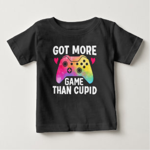 T-shirt Pour Bébé Got More Game Than Cupid Valentine Jeu Vidéo