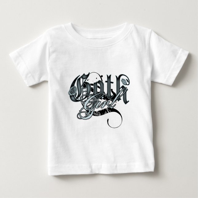 T-shirt Pour Bébé Goth Girl (Devant)