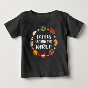 T-shirt Pour Bébé Goûts à travers le monde