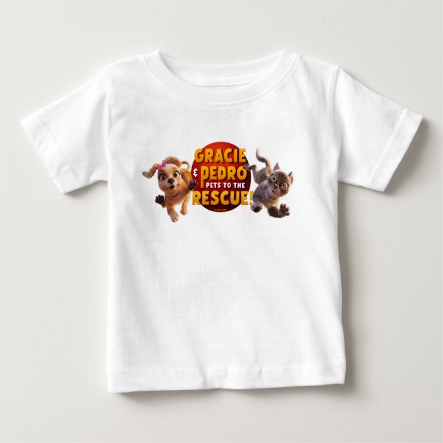 T-shirt Pour Bébé Gracie & Pedro Adventure Attend (Devant)
