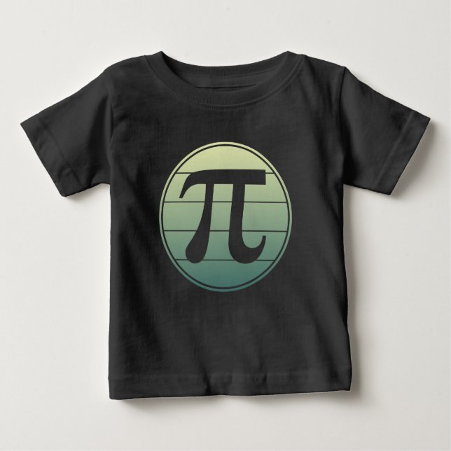 T-shirt Pour Bébé Gradient | Happy Pi Day Math (Devant)