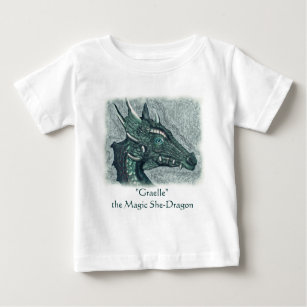 T-shirt Pour Bébé Graelle la magie Elle Dragon Imaginaire Art