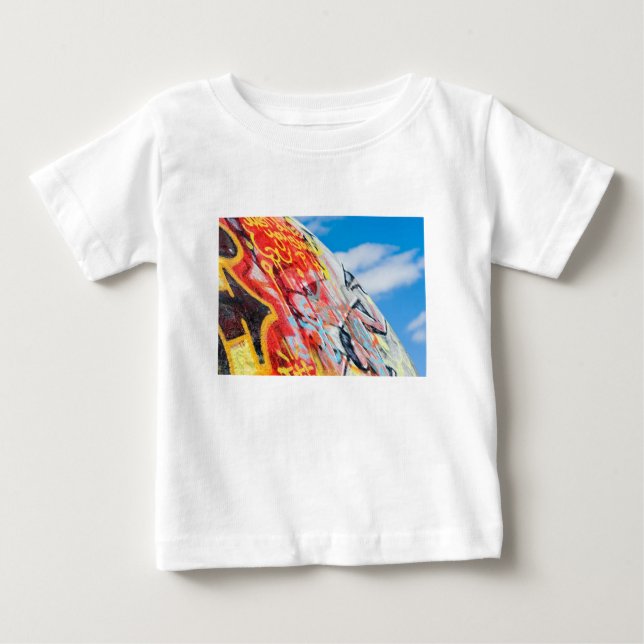 T-shirt Pour Bébé graffiti de planète (Devant)
