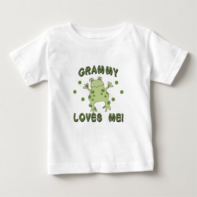 T-shirt Pour Bébé Grammy m'aime Frog (Devant)
